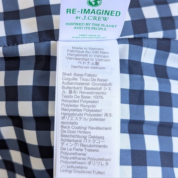 J. Crew Quilted Puffer Vest Zip Front Snap Pockets Indigo Blue - M - Picture 9 of 14